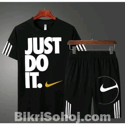 Combo Half T-Shirt And 3 Quarter Pants For Man